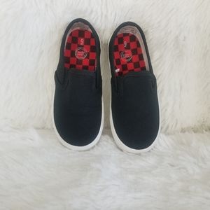 Wonder Nation Boys Canvas slide on shoes Size 9 Black J11